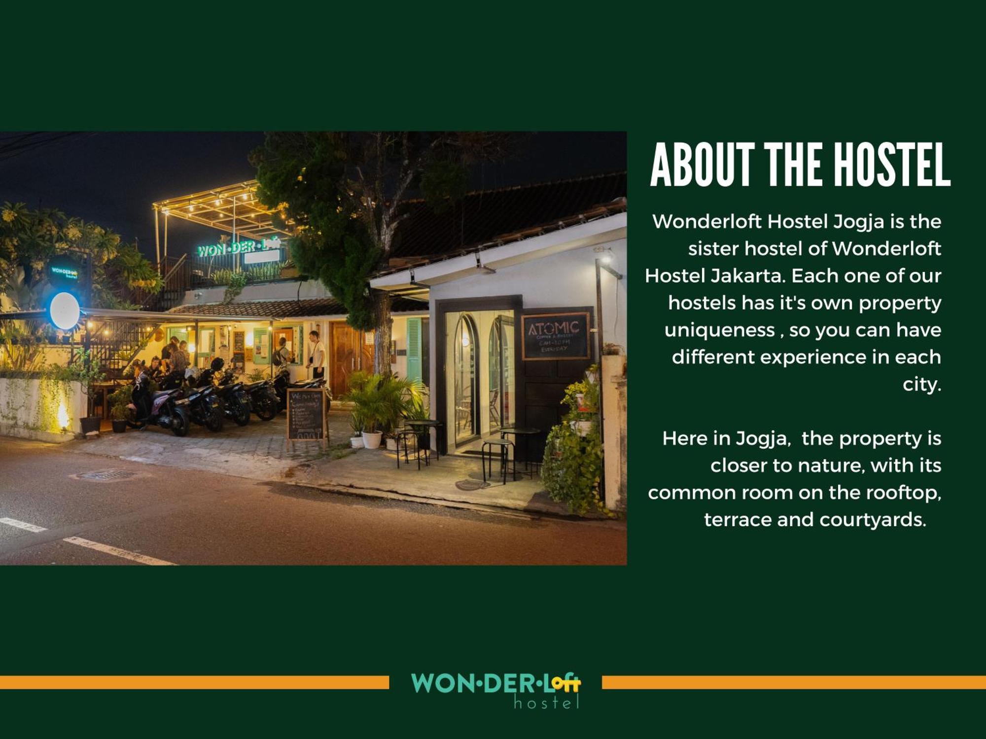 Wonderloft Hostel Jogja Jogjakarta Buitenkant foto